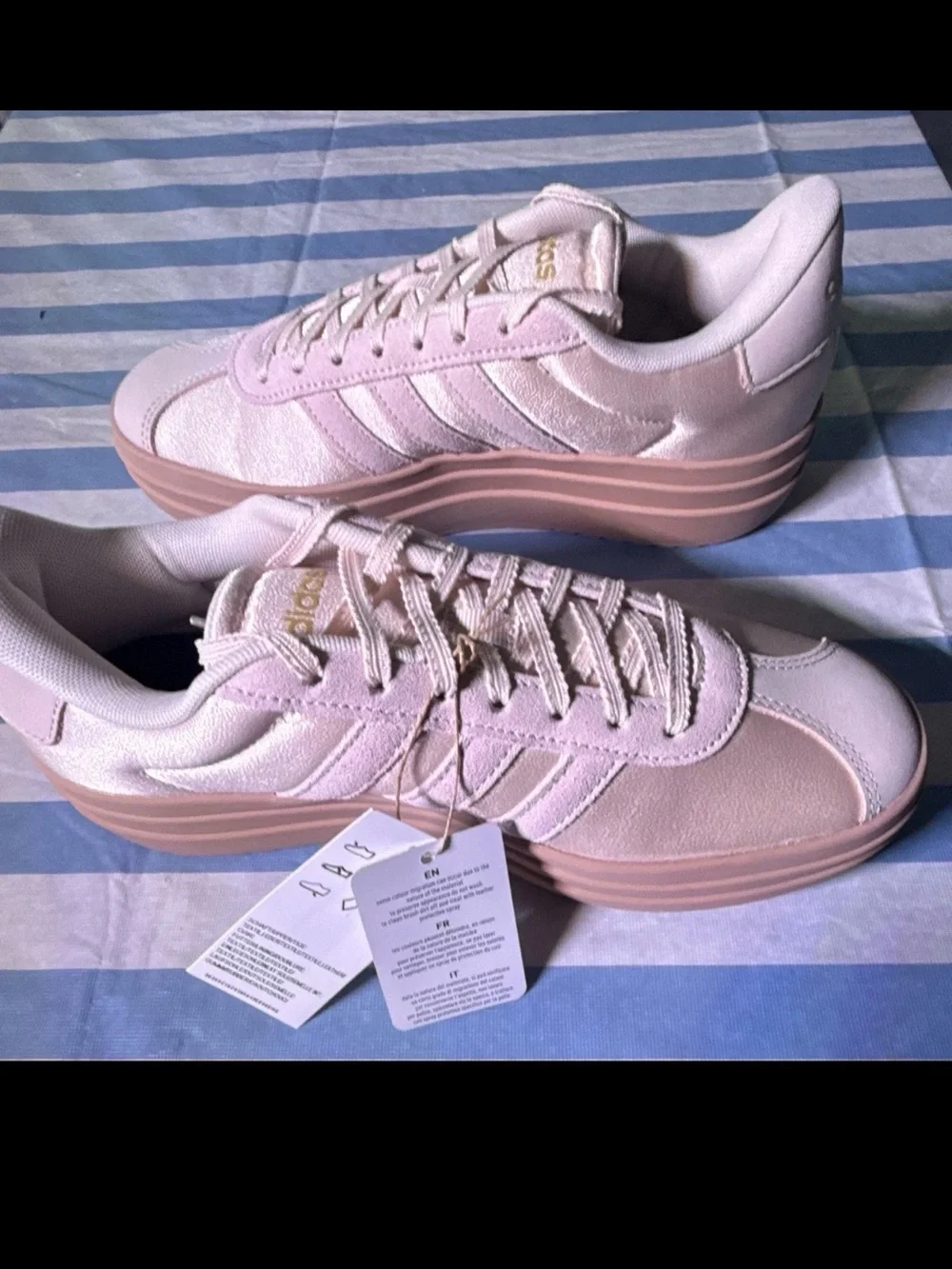 Adidas VL Court Bold Platform Wonder Quartz Pink Womens 7.5 Mens 6.5 IH9141
